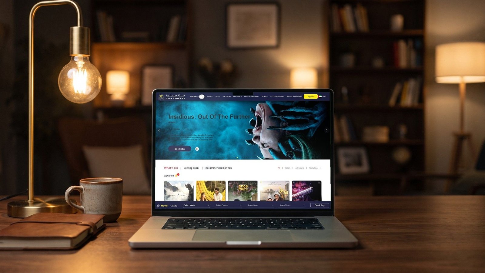 The Star Cinemas booking platform